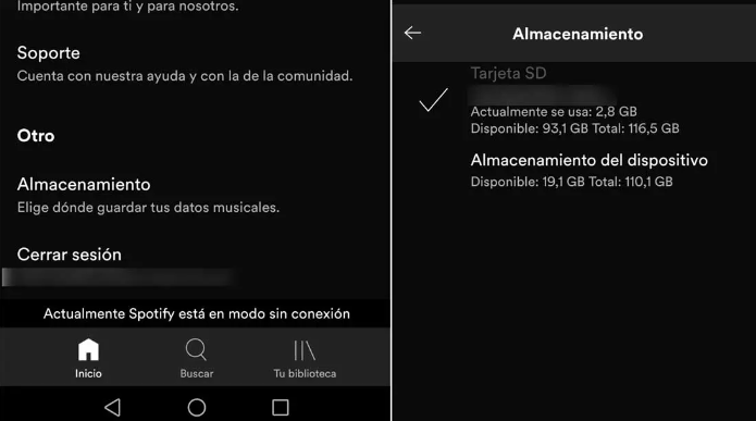 Cómo fijar la ubicación en dónde se almacenarán las canciones descargadas de Spotify Cómo fijar la ubicación en dónde se almacenarán las canciones descargadas de Spotify