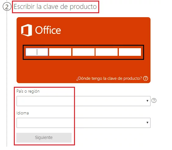 Cómo usar claves de activación para verificar Microsoft Office 365