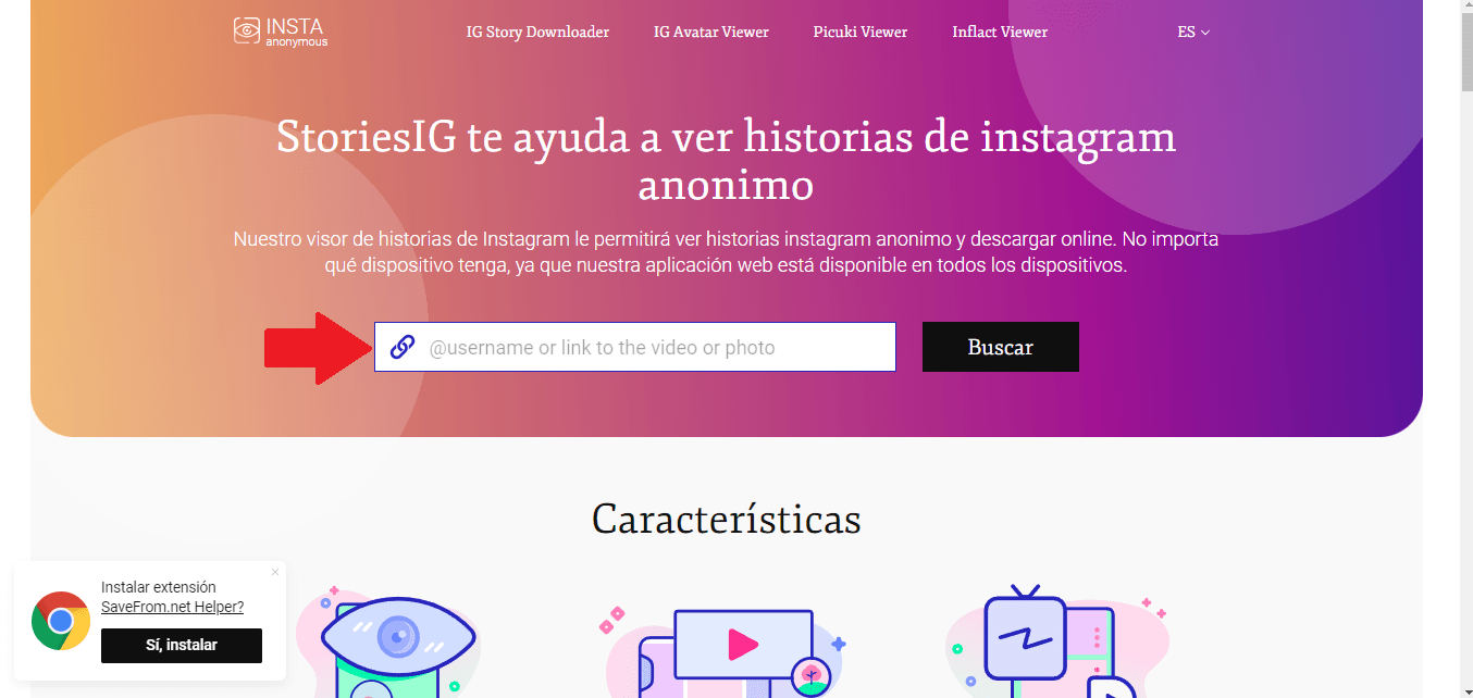 Introduce el nombre de usuario del perfil