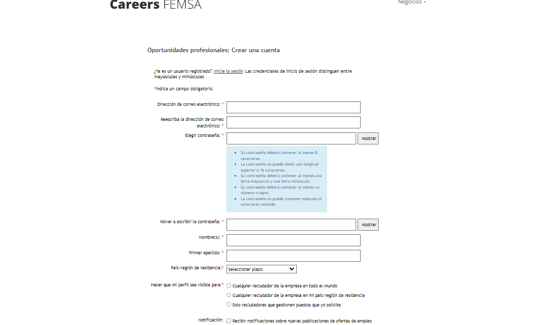 Cómo crear cuenta en Mi Entrenamiento OXXO