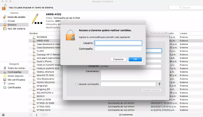Truco para ver las contraseñas WiFi guardadas en iPhone sin jailbreak (y con MacOS)