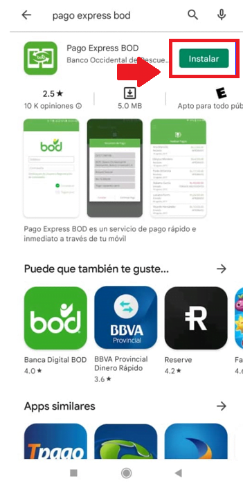¿Cómo descargar la app Pago Express BOD? Todos los pasos