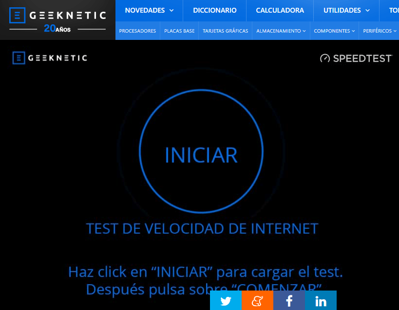 Ejemplo práctico: Aprende a hacer un test de velocidad con Geeknetic.es Ejemplo práctico: Aprende a hacer un test de velocidad con Geeknetic.es