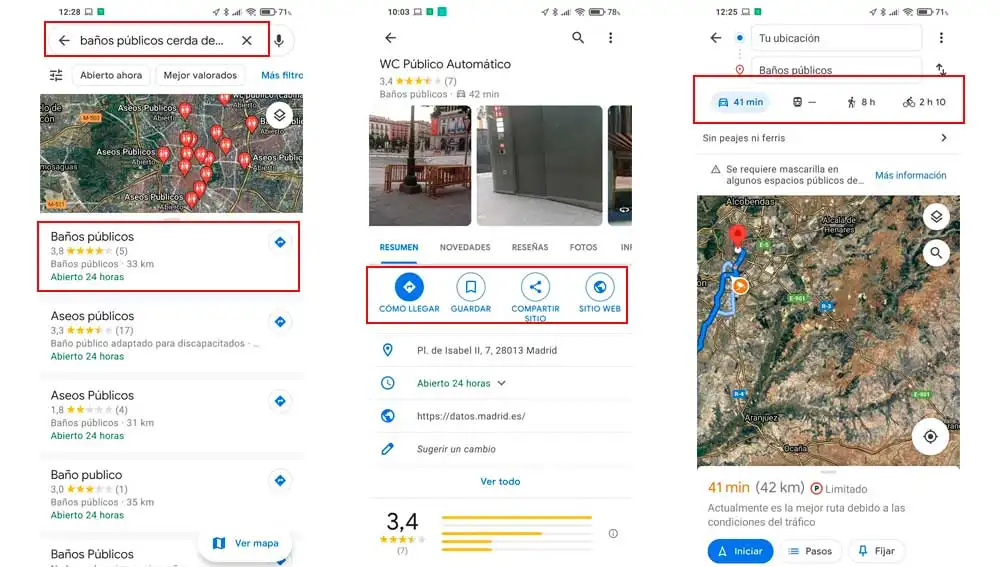 ¿Cómo encontrar un baño público cerca de ti con Google Maps? ¿Cómo encontrar un baño público cerca de ti con Google Maps?