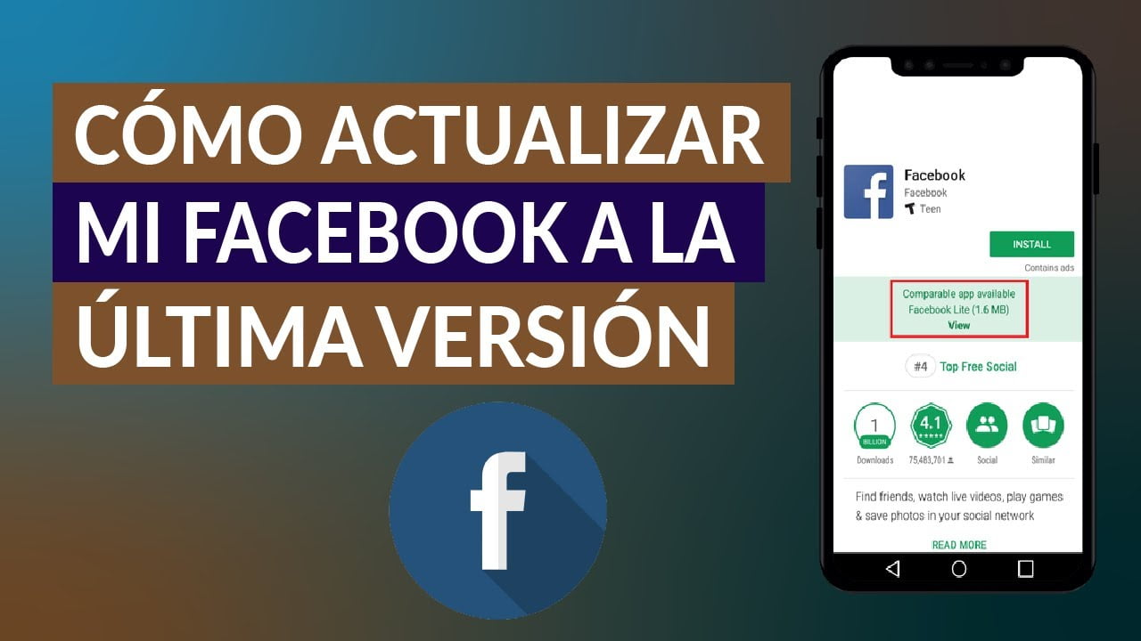 ¿Cómo actualizar a la última versión de Facebook?